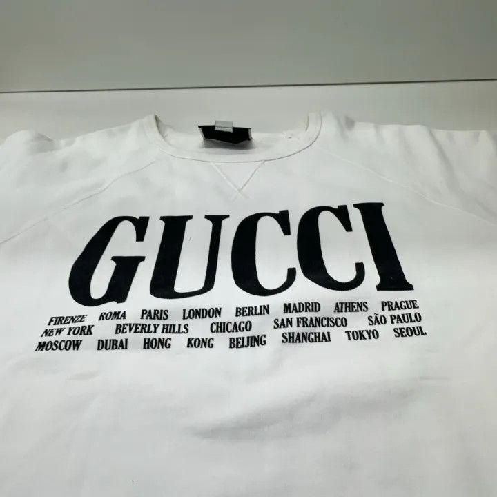 Gucci Gucci City Print Cotton Sweatshirt Size US M / EU 48-50 / 2 - 10 Thumbnail
