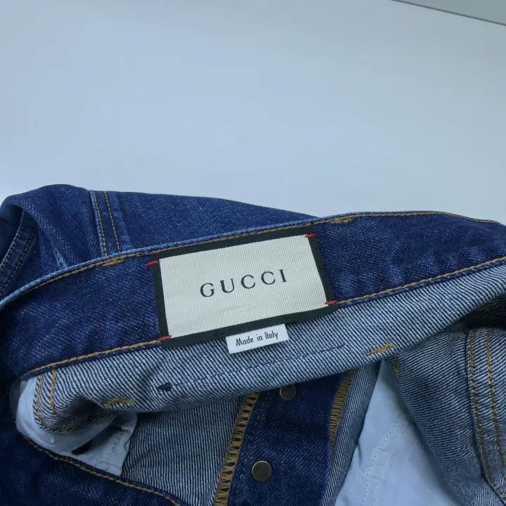 Gucci Gucci SS22 Blue Straight-Leg Denim Pants Size US 31 - 10 Thumbnail