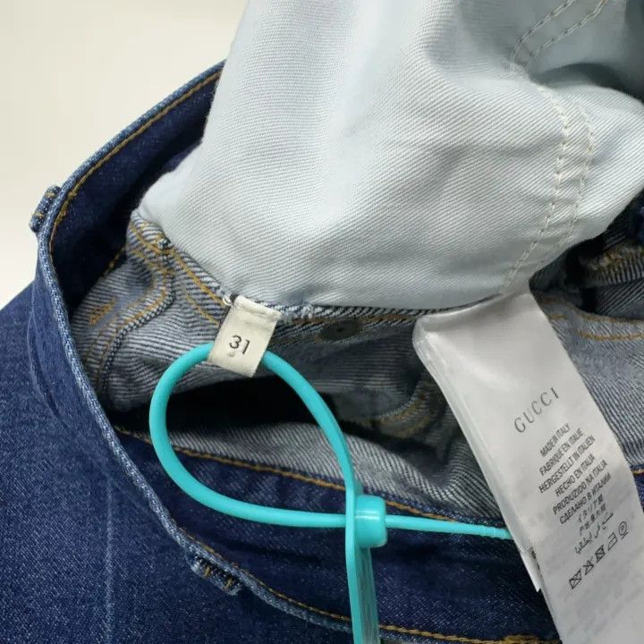 Gucci Gucci SS22 Blue Straight-Leg Denim Pants Size US 31 - 5 Thumbnail
