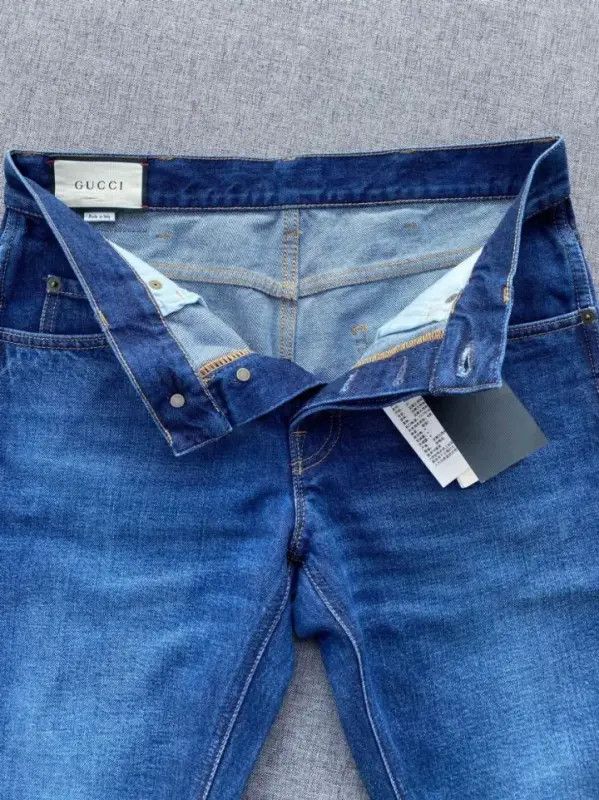 Gucci Gucci SS22 Blue Straight-Leg Denim Pants Size US 31 - 13 Thumbnail