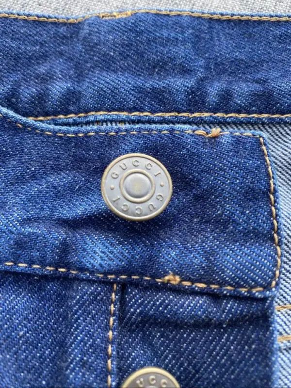 Gucci Gucci SS22 Blue Straight-Leg Denim Pants Size US 31 - 11 Thumbnail