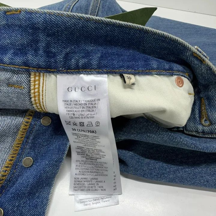 Gucci Gucci SS24 Blue Washed Straight Leg Jeans Size US 30 / EU 46 - 6 Thumbnail