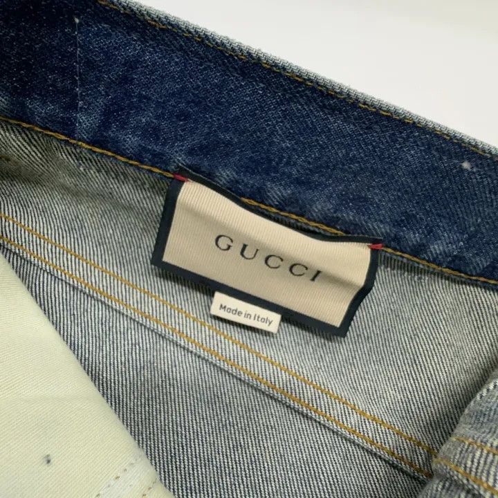 Gucci Gucci Blue Straight Fit Denim Pants Size US 33 - 7 Thumbnail