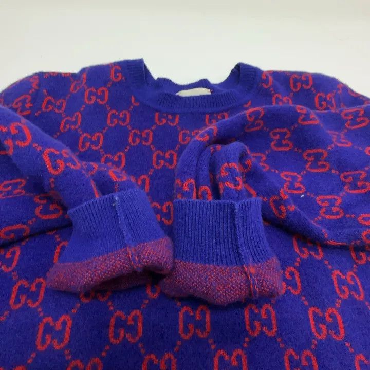 Gucci Gucci Kids Colorblock Wool Sweater Size US L / EU 52-54 / 3 - 5 Thumbnail