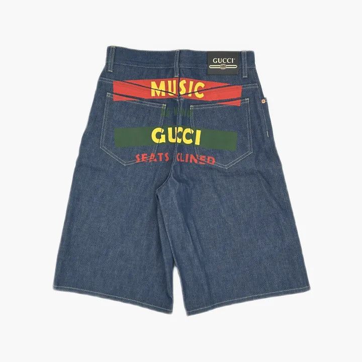 Gucci Gucci Special Series Logo Denim Shorts Size US 32 / EU 48 - 3 Thumbnail