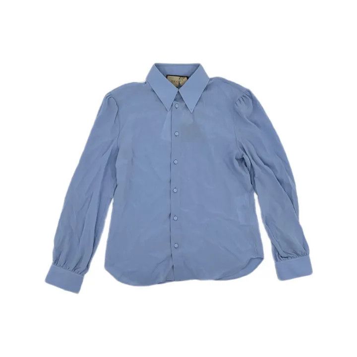 Gucci Gucci Casual Solid Color Long Sleeve Shirt Size US M / EU 48-50 / 2 - 2 Thumbnail