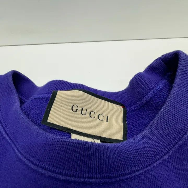 Gucci Gucci SS23 Logo Print Blue Sweatshirt Size US M / EU 48-50 / 2 - 4 Thumbnail