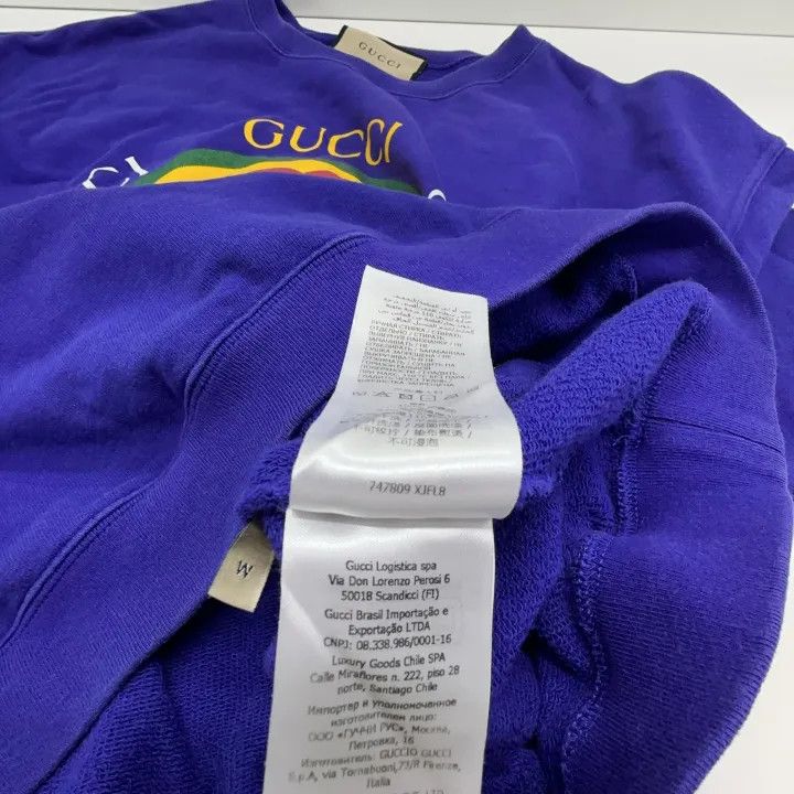 Gucci Gucci SS23 Logo Print Blue Sweatshirt Size US M / EU 48-50 / 2 - 5 Thumbnail
