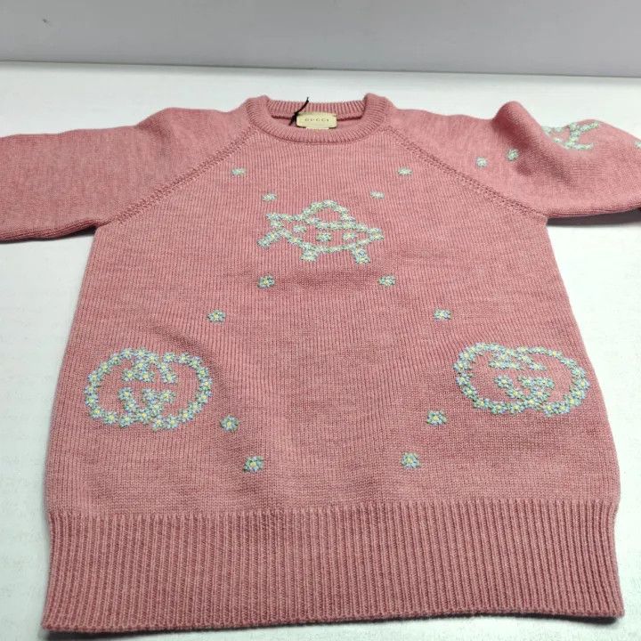 Gucci Gucci Kids Cartoon Floral Embroidered Sweater Size US M / EU 48-50 / 2 - 4 Thumbnail