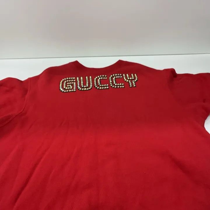 Gucci Gucci Red Printed Crewneck Sweatshirt Size US L / EU 52-54 / 3 - 11 Thumbnail