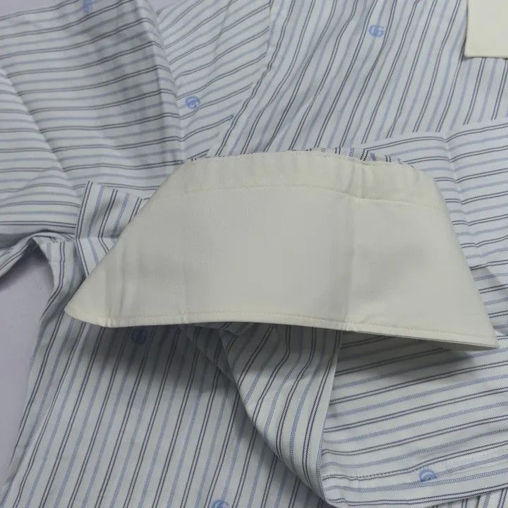 Gucci Gucci Striped Button-Up Long Sleeve Shirt Size US M / EU 48-50 / 2 - 10 Thumbnail