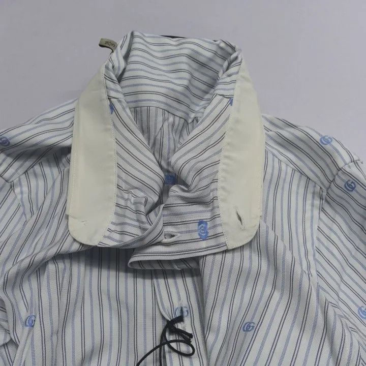 Gucci Gucci Striped Button-Up Long Sleeve Shirt Size US M / EU 48-50 / 2 - 8 Thumbnail