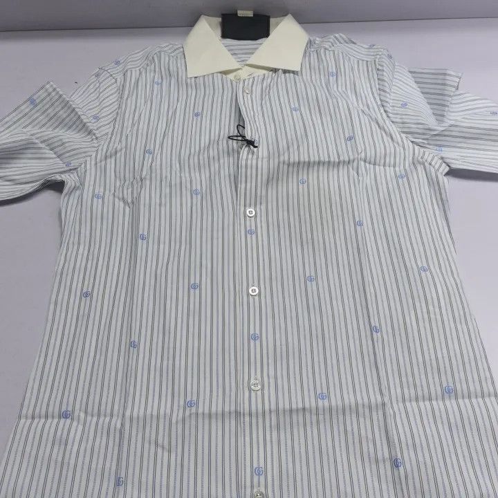 Gucci Gucci Striped Button-Up Long Sleeve Shirt Size US M / EU 48-50 / 2 - 11 Thumbnail