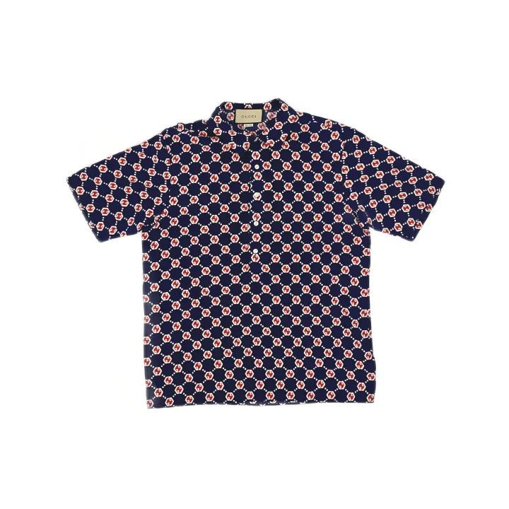Gucci Gucci Logo Printed Silk Bowling Shirt Size US M / EU 48-50 / 2 - 2 Thumbnail
