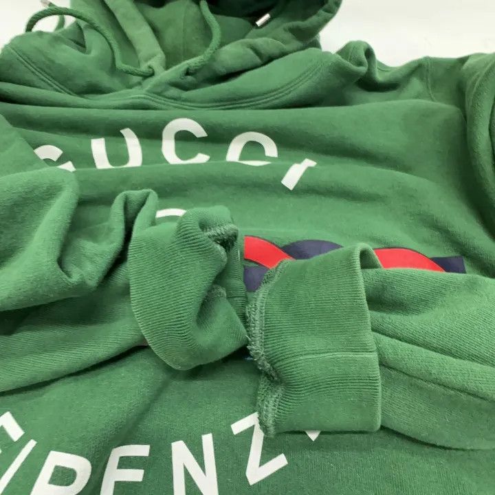 Gucci Gucci Green Logo Print Sweatshirt Size US L / EU 52-54 / 3 - 8 Thumbnail