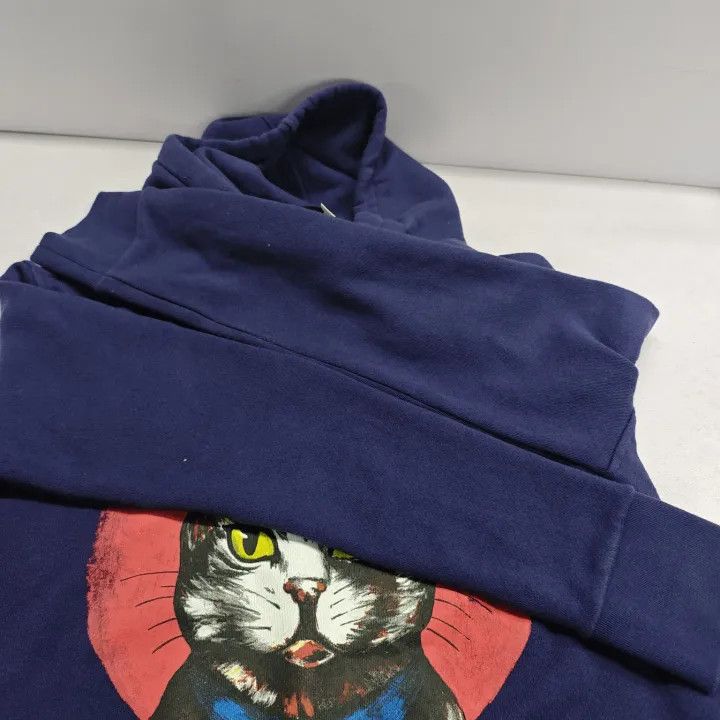 Gucci Gucci Purple Cat Graphic Hoodie Size US M / EU 48-50 / 2 - 9 Thumbnail