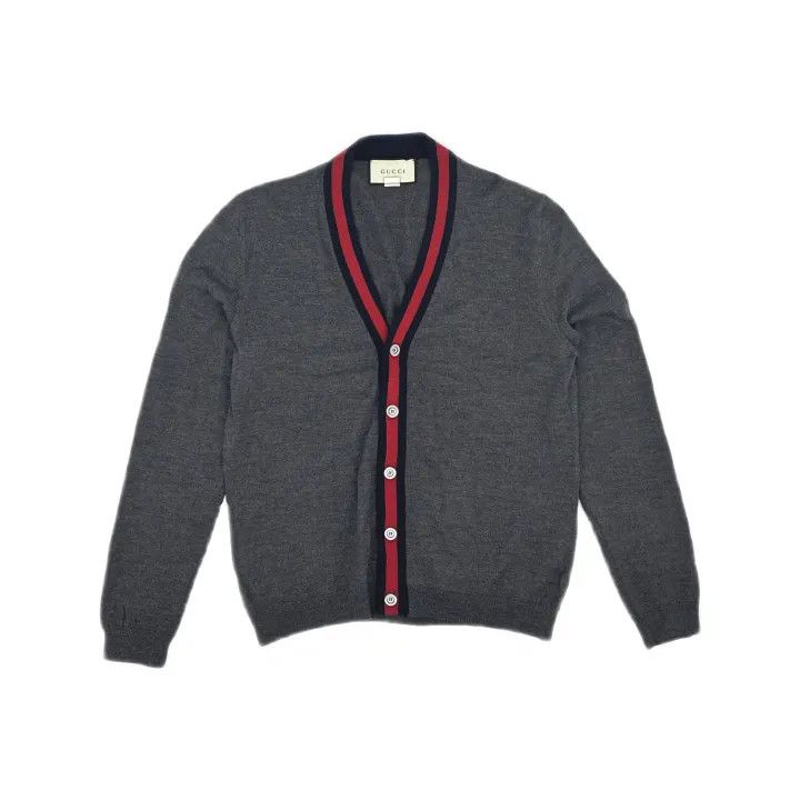 Gucci Gucci Comfortable Gray Cardigan Sweater Size US XL / EU 56 / 4 - 2 Thumbnail