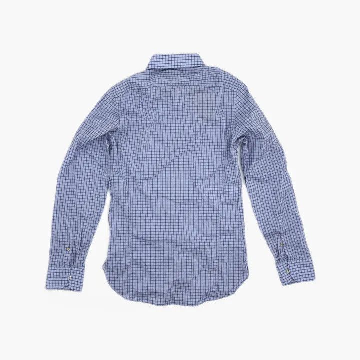 Gucci Gucci Blue Check Long Sleeve Shirt Size US M / EU 48-50 / 2 - 2 Thumbnail