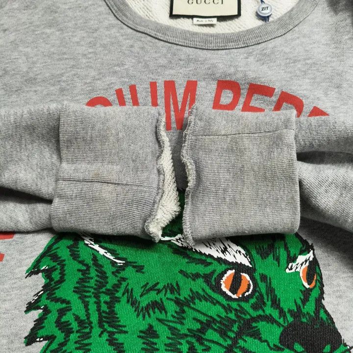 Gucci Gucci Gray Panther Cotton Sweatshirt Size US S / EU 44-46 / 1 - 8 Thumbnail