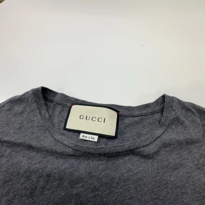 Gucci Gucci Gray Logo Printed Short Sleeve T-Shirt Size US S / EU 44-46 / 1 - 7 Thumbnail