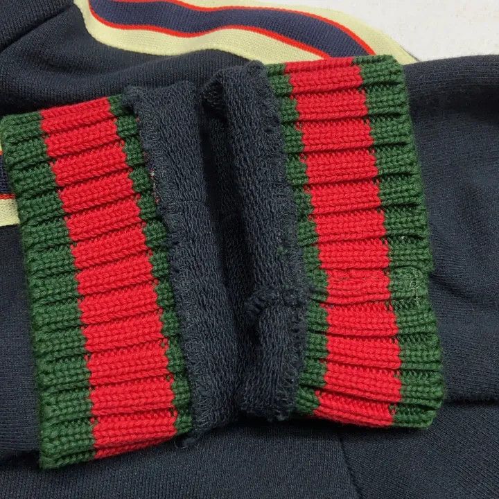 Gucci Gucci Blue Jacket with Red Green Trim Size US M / EU 48-50 / 2 - 9 Thumbnail