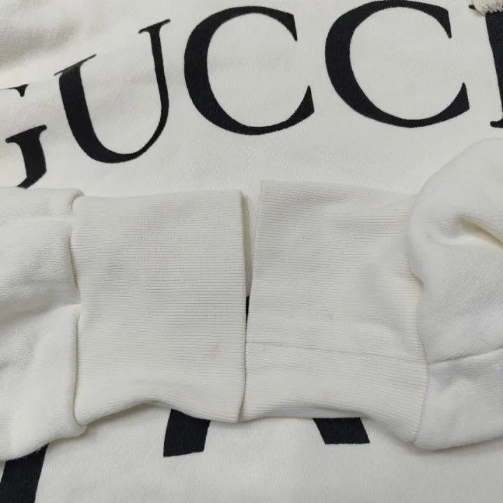 Gucci GUCCI Logo Printed Hooded Sweatshirt for Men Size US M / EU 48-50 / 2 - 8 Thumbnail