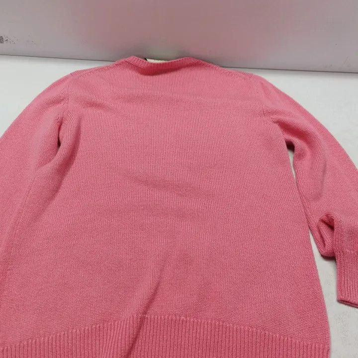 Gucci Gucci Pink Long Sleeve Knit Sweater with Butterfly Size US S / EU 44-46 / 1 - 5 Thumbnail