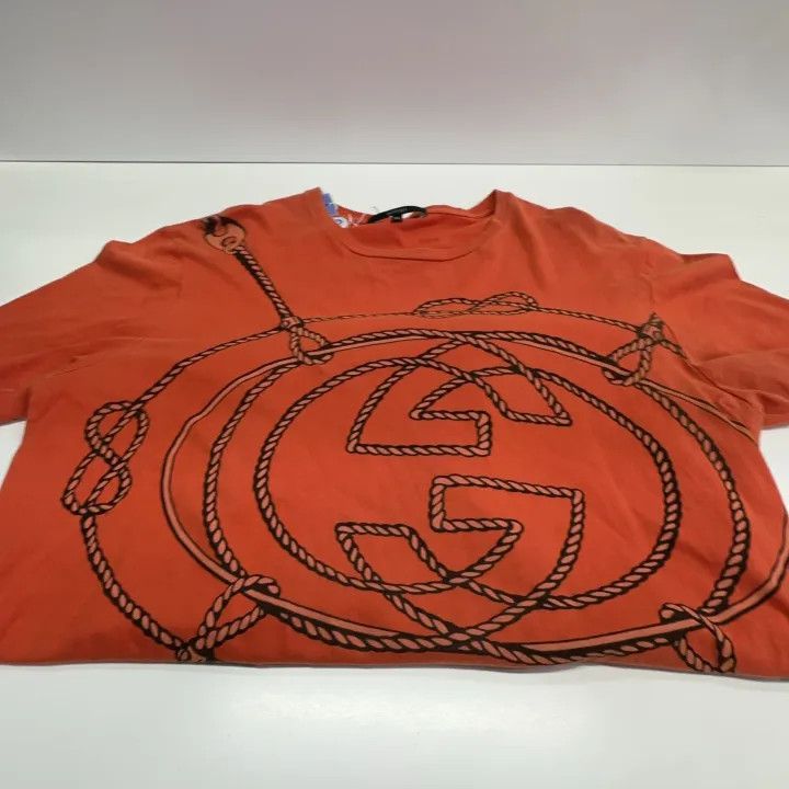 Gucci Gucci Casual Graphic Short Sleeve Tee Size US XL / EU 56 / 4 - 7 Thumbnail