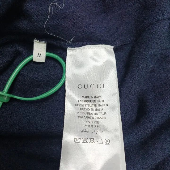 Gucci Gucci Knit Wool V-Neck Sweater with Bee Design Size US M / EU 48-50 / 2 - 4 Thumbnail