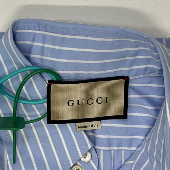 Gucci Gucci Vintage Stripe Long Sleeve Shirt Size US M / EU 48-50 / 2 - 3 Thumbnail