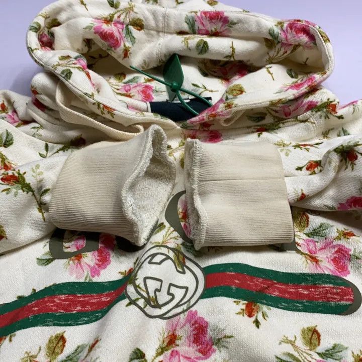 Gucci Gucci Floral Patterned Hoodie Size US M / EU 48-50 / 2 - 6 Thumbnail