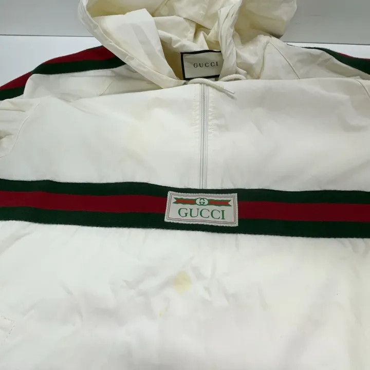 Gucci Gucci Logo Half-Zip Hooded Jacket for Men Size US M / EU 48-50 / 2 - 6 Thumbnail