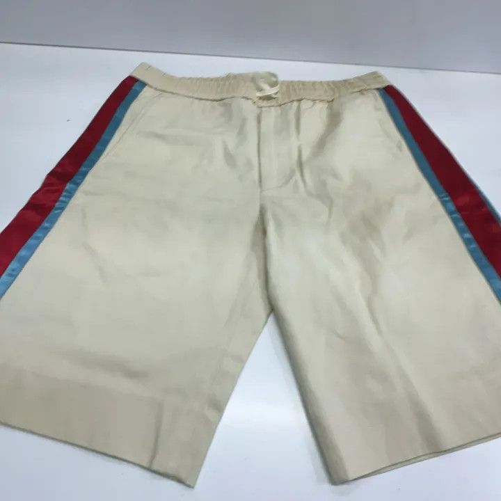 Gucci Gucci Red Blue Satin Side Stripe Shorts Size US 44 / EU 60 - 9 Thumbnail