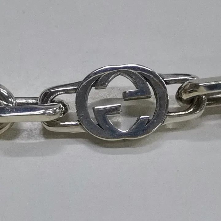Gucci Gucci Silver Double G Cuban Link Bracelet Size ONE SIZE - 2 Thumbnail