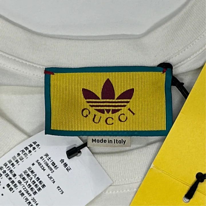 Gucci Gucci x Adidas Logo Print Short Sleeve T-Shirt Size US M / EU 48-50 / 2 - 4 Thumbnail