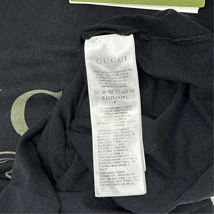 Gucci GUCCI Oversized Logo Black Short Sleeve T-Shirt Size US S / EU 44-46 / 1 - 4 Thumbnail