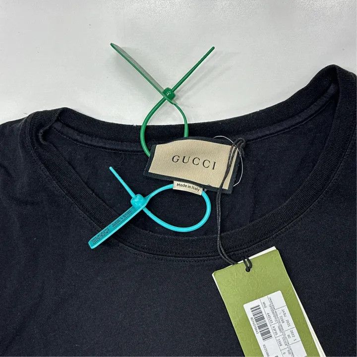 Gucci GUCCI Oversized Logo Black Short Sleeve T-Shirt Size US S / EU 44-46 / 1 - 7 Thumbnail