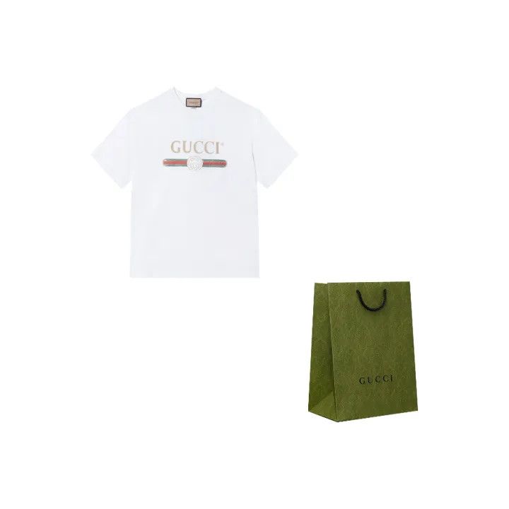 Gucci Gucci Oversized Logo Vintage Style T-Shirt Size US S / EU 44-46 / 1 - 2 Thumbnail