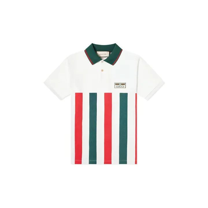 Gucci GUCCI Striped Oversized Polo Shirt for Men Size US XS / EU 42 / 0 - 2 Thumbnail