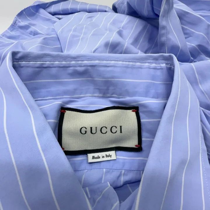 Gucci Gucci Striped Long Sleeve Shirt for Men and Women Size US M / EU 48-50 / 2 - 6 Thumbnail