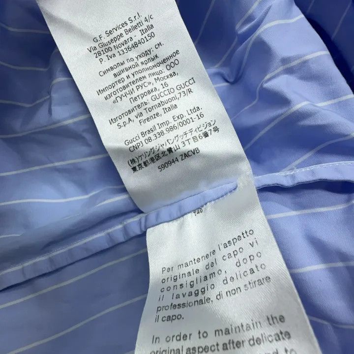 Gucci Gucci Striped Long Sleeve Shirt for Men and Women Size US M / EU 48-50 / 2 - 5 Thumbnail