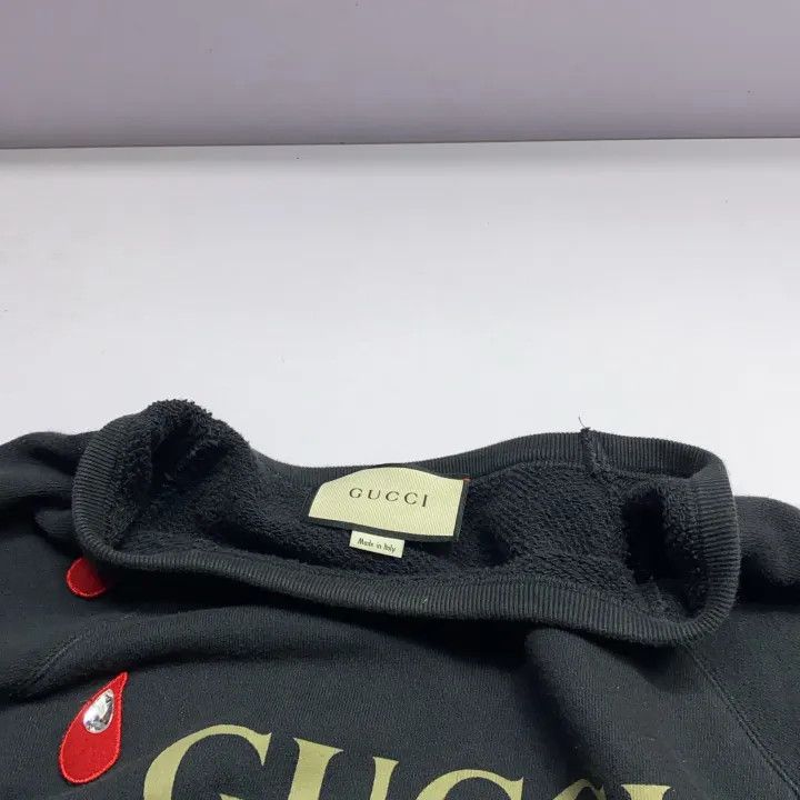 Gucci Gucci Black Printed Cotton Sweatshirt Unisex Size US M / EU 48-50 / 2 - 8 Thumbnail