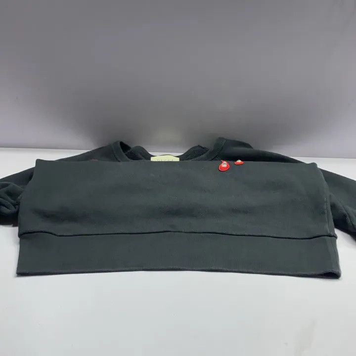 Gucci Gucci Black Printed Cotton Sweatshirt Unisex Size US M / EU 48-50 / 2 - 10 Thumbnail