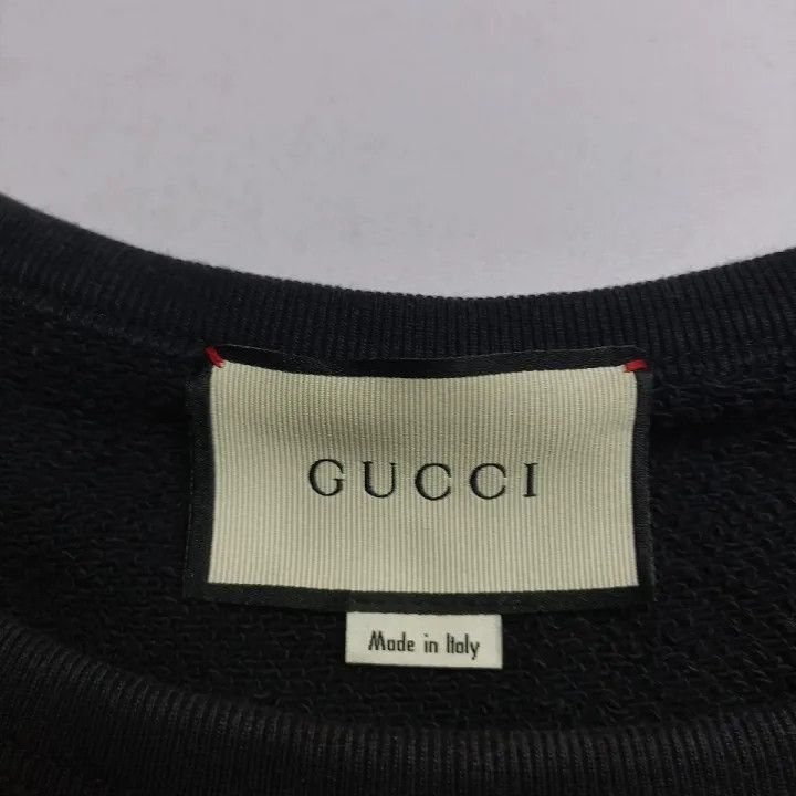 Gucci Gucci Black Printed Cotton Sweatshirt Unisex Size US M / EU 48-50 / 2 - 4 Thumbnail