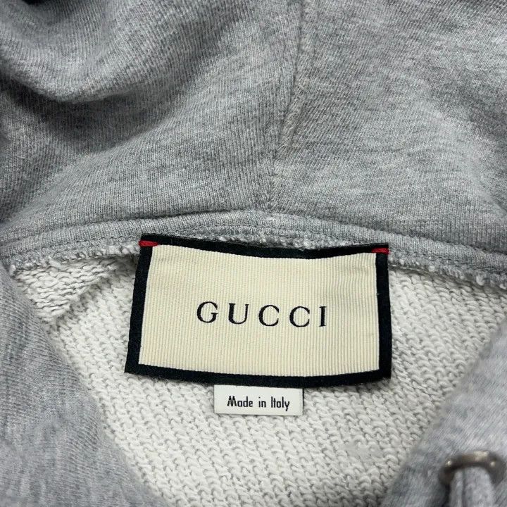 Gucci Gucci Logo Hoodie for Men in Gray Size US M / EU 48-50 / 2 - 4 Thumbnail