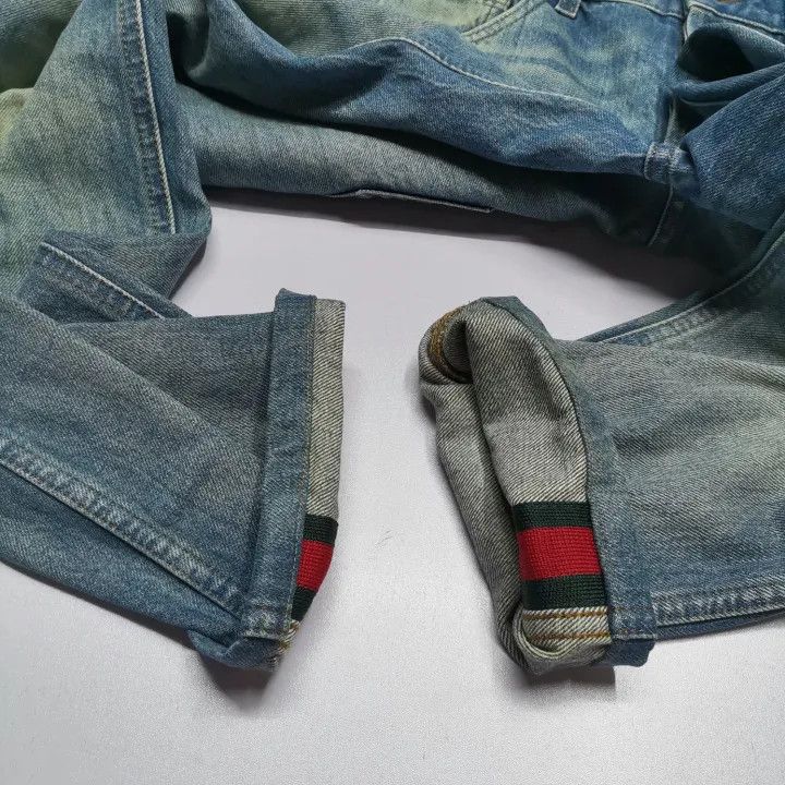 Gucci Gucci Blue Striped Denim Tapered Pants Size US 32 / EU 48 - 8 Thumbnail