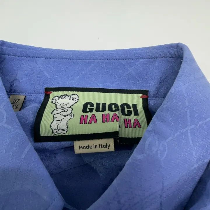 Gucci Gucci x Harry Styles Blue Shirt Size US XXS / EU 40 - 3 Thumbnail