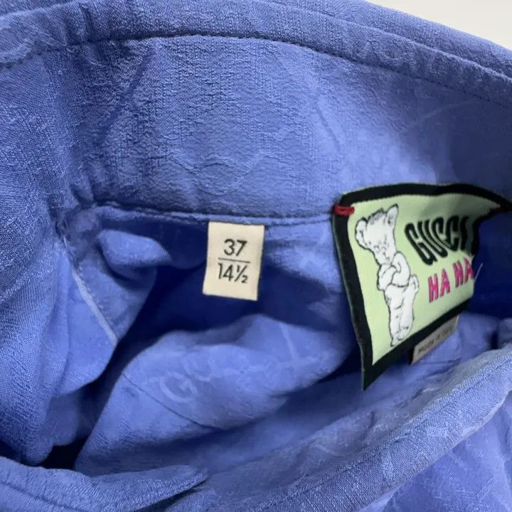 Gucci Gucci x Harry Styles Blue Shirt Size US XXS / EU 40 - 4 Thumbnail