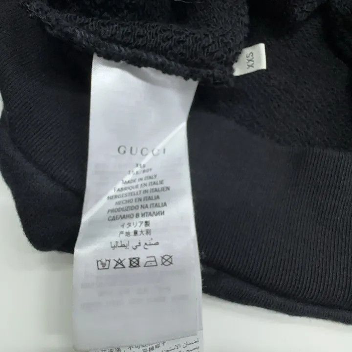 Gucci Gucci Butterfly Logo Black Sweatshirt Size US XXS / EU 40 - 2 Thumbnail