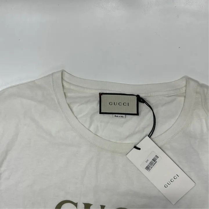 Gucci Gucci Oversized Logo Vintage Style T-Shirt Size US L / EU 52-54 / 3 - 7 Thumbnail
